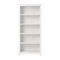 Bücherregal Weiß MDF rechteckig 80 x 30 x 200 cm mit 5 offenen Fächern