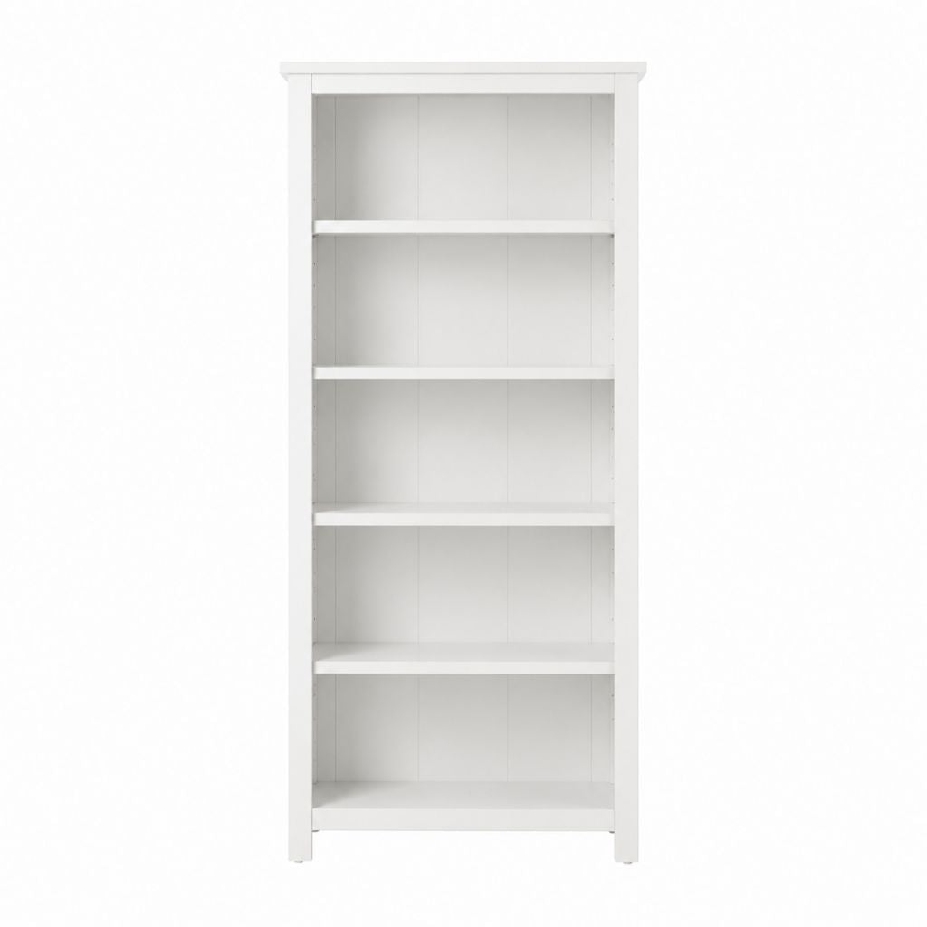 Bücherregal Weiß MDF rechteckig 80 x 30 x 200 cm mit 5 offenen Fächern